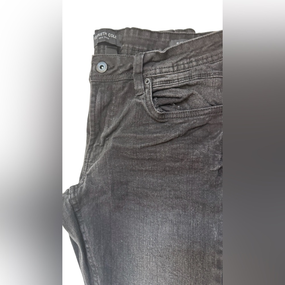 Kenneth Cole Jeans Mens 30x30 Black slim fit  Denim Modern - Picture 6 of 6